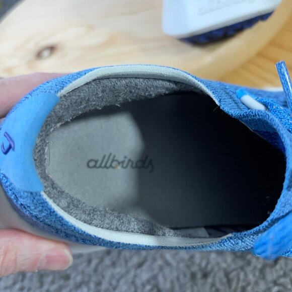 Allbirds Tree Dasher 2 Running Shoe Womens Size 8 Blue Knit Gym Training Sneaker - Picture 6 of 8